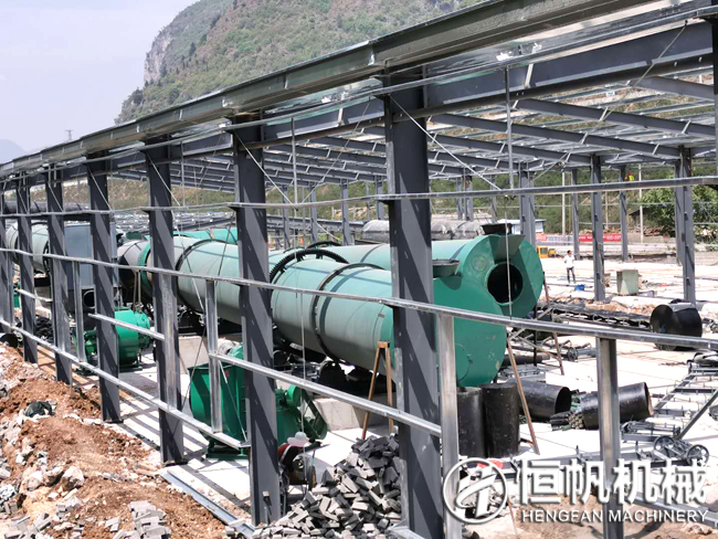 復(fù)工復(fù)產(chǎn),年產(chǎn)十五萬(wàn)噸雞糞有機(jī)肥生產(chǎn)設(shè)備助力貴州肥料廠區(qū)建設(shè)(圖4) 貴州有機(jī)肥設(shè)備